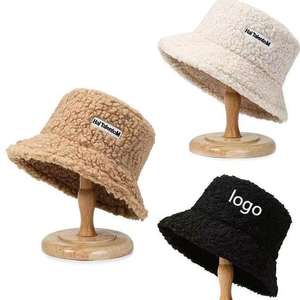 <span class=keywords><strong>Cappello</strong></span> da pescatore in morbido pile Sherpa per uomo e <span class=keywords><strong>donna</strong></span>, caldo berretto in pelliccia <span class=keywords><strong>Teddy</strong></span>, <span class=keywords><strong>cappello</strong></span> invernale in bouclé lavato con patch - Product Image 1