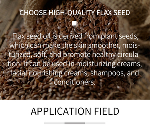 Giá bán buôn 100% tinh khiết tự nhiên ép lạnh hạt lanh dầu hạt lanh tàu sân bay dầu cho da chăm sóc tóc và mỹ phẩm Kem dưỡng ẩm - Product Image 5