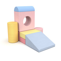 Weiche Schwamm-Kletterblöcke für Kinder, Indoor-Aktivitäts-Spielset, Pädagogisches Montessori-Sensorikspielzeug, Sichere Schaum-Krabbel- und Rutschblöcke