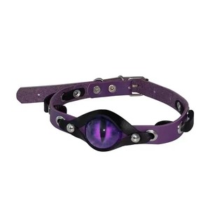 Collar Gótico Multicolor con Ojos de Demonio para Hombre y Mujer, Collar de Cuero Punk, Joyería - Product Image 1