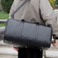Sac bandoulière de voyage en cuir PU à motif serpent, style européen et américain, idéal pour les déplacements professionnels et les courts séjours, sac de sport à porter en bandoulière