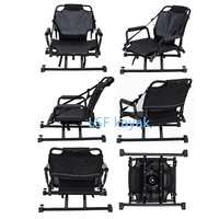Chaise pivotante à 360° avec cadre en aluminium pour la pêche en kayak, confortable pour les activités nautiques et le surf – Outil et accessoire