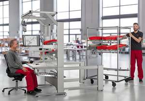 Leenol strumento di alta qualità piano di lavoro angolo banco da lavoro ESD banco da lavoro per PCB assemblaggio SMT EMS fabbrica - Product Image 4