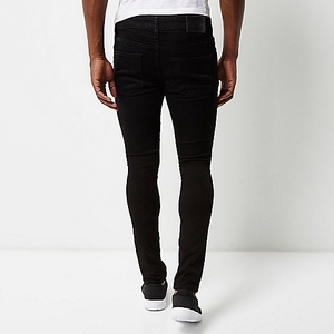 Nouvelle mode <span class=keywords><strong>bon</strong></span> prix personnalisé noir déchiré homme jeans super skinny - Product Image 2