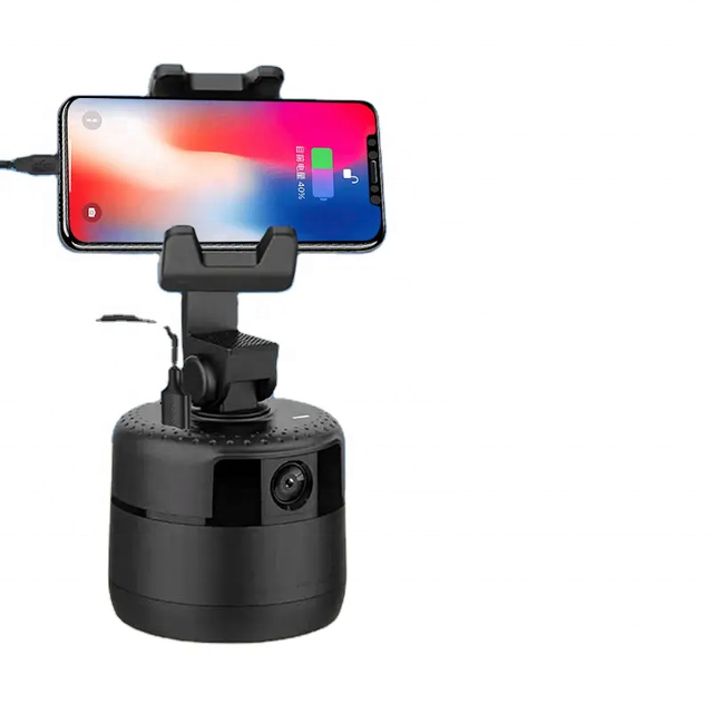 New Hot Selling No Need APP 360 Degree Rotation AI Smart Phone Auto Face Tracking Holder with Gesture Control Smart Selfie Stick