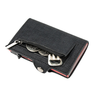 CASEKEY Billetera Inteligente Premium, pemegang kartu Logam Ultra ramping, perlindungan RFID minimalis, dompet Pop Up kantong uang tunai ramping