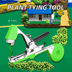 Outil de jardinage DIY durable en acier allié, machine à lier manuelle avec poignée en plastique pour le cerclage des légumes et des fruits - Product Image 2