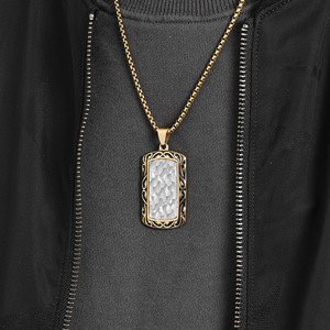 Pendentif en fonte rétro punk rock original pour homme Cadeau de chaîne en acier inoxydable élégant - Product Image 4