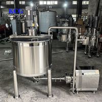 Cuve de mélange horizontale en acier inoxydable, moulin colloïdal sanitaire de qualité alimentaire, capacité 100L, équipement de cuisson pour pâte de sésame