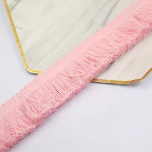 Fita Decorativa de Renda de Algodão de 3,8cm, Acessórios de Renda com Franjas Beiges Espessas - Product Image 5