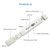 Testeur de qualité de l'eau combiné pH/TDS, type stylo, pour jardinage, hydroponie, usine de boissons