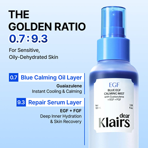[Dear, Klairs] Brume bi-phase apaisante EGF bleue pour le visage et le corps 100ml pour un effet rafraîchissant instantané et une hydratation légère - Product Image 2
