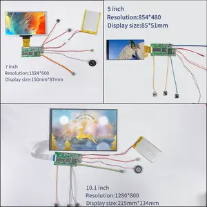 Personalizado 10.1 27 32 Polegada alta resolução 4K painel LCD controlador placa módulo de vídeo botão reprodutor de mídia kits de montagem wi-fi