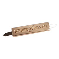 Etiquette en métal avec logo de marque personnalisé Plaque de logo gravée Etiquettes en métal avec nom de marque en alliage de zinc pour sac à main avec patte en U