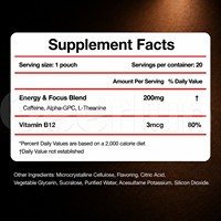 OEM ODM NAD+ Focus Oral Pouches dengan Kafein Alami untuk Meningkatkan Kesehatan Metabolisme Alpha GPC L-Theanine Pouch