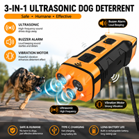 Ultraschall-Hundeabwehrgerät Modernes Luxuriöses Tragbares Handgerät Automatischer Bellstopp 3-Frequenzmodi Variables LED-Licht Ultra Lange Standby-Zeit