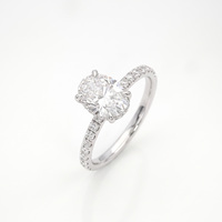 Bagues de fiançailles et de mariage pour femmes Better Star certifiées IGI en or 14K 18K avec diamant ovale cultivé en laboratoire, tendance