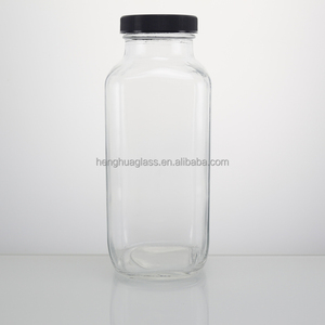 Bouteilles en <span class=keywords><strong>verre</strong></span> de 500 ml, 50 cl, 16 oz pour jus de fruits et légumes pressés à froid, boissons smoothies douces, bouteille en <span class=keywords><strong>verre</strong></span> avec bouchon - Product Image 2