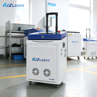 Sistema di Pulizia Laser a Impulsi Mobile con Asta, Unità Portatile per Rimozione di Ruggine, Rivestimenti, Ossidazione e Grasso Pesante su Metallo