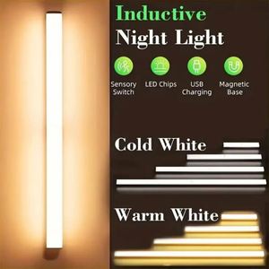 Lampe LED à détecteur de mouvement 2-en-1 rechargeable USB Type C, veilleuse à induction, maison intelligente, écologique, portable, cuisine - Product Image 2