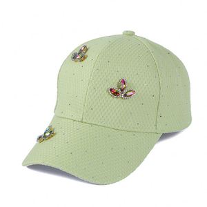 Vintage Bright Hot Diamond Showing Face Small Cap Gypsy Rhinestone Mesh Adjustable Baseball Cap Sunshade Sunscreen Wholesale - Product Image 5