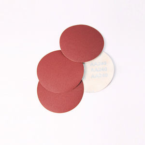 Alüminyum oksit kağıt destek aşındırıcı cırt cırt disk yuvarlak şekil Grit 60 #-120 # delikli veya deliksiz - Product Image 5