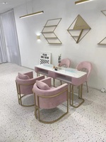 Pembe manikür mobilya kullanılan tırnak salonu masaları beyaz ahşap tarzı Modern düz renk paketi malzeme kökeni tipi GUA yıl