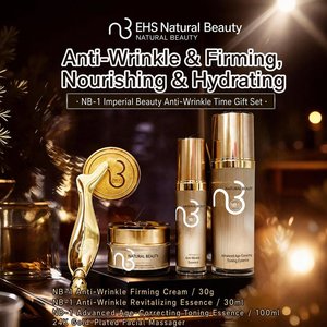 Collezione NB-1 Natural Beauty per la Cura della Pelle Rassodante, Set Anti-Rughe 3-in-1 con Siero, Crema Viso e Crema Occhi, Confezione Regalo Professionale - Product Image 2