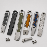 Kit d'outils EDC personnalisé en titane : Barre de levier, Multitool format carte de crédit, Ouvre-bouteille, Clé, Coupe-boîte – Fabricant OEM ODM