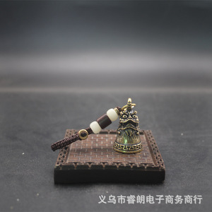 Colgante de Latón con Forma de Campana Pequeña Xie Zhi, 34 mm de Alto x 21 mm de Ancho, Llavero, Accesorio para Coche, Regalo para Hombres y Mujeres - Product Image 4