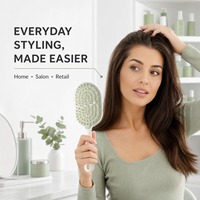 Peigne à coussin d'air en plastique auto-nettoyant étanche BLISSLIFE avec logo personnalisé, brosse de massage capillaire pour cheveux bouclés, mode féminine