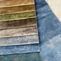 Tissu en velours uni ignifuge Bascolor Fashion Gold Blocking pour la décoration intérieure et la tapisserie de meubles, canapé Holland