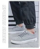 Chaussures pour hommes respirante nouvelle tendance toile décontracté marche Style patineur chaussures