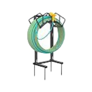 Garden Hose <b>Rack</b> 160 Ft Capacity Large Arc Frame Outdoor Water Pipe Holder Black Powder Coated - Product Image 2