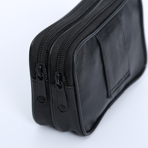Alta calidad de cuero genuino negro Cartera de piel de <span class=keywords><strong>oveja</strong></span> tarjeta bolso cartera - Product Image 5