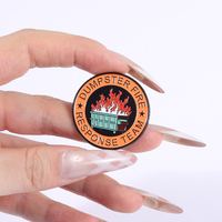 Benne à ordures équipe d'intervention incendie émail broche drôle poubelle feu broche revers insigne sarcastique bijoux accessoires cadeau pour les amis