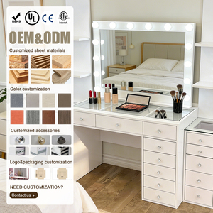 Tocador de Maquillaje con Espejo y Luces Moderno para Dormitorio de Venta al por Mayor de Fábrica - Product Image 1