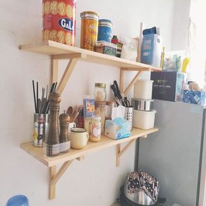 Custom Floating Shelves Wooden Wall Shelf for <strong>Rustic</strong> Decor Hanging Display <strong>Shelving</strong> for Bedroom - Product Image 4