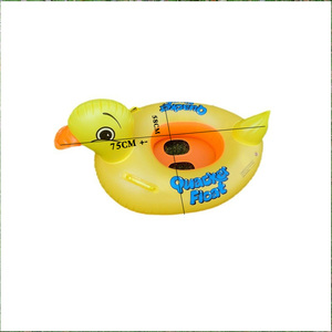 Anneau de natation <span class=keywords><strong>gonflable</strong></span> en PVC de dessin animé de <span class=keywords><strong>canard</strong></span> jaune bouée de sauvetage pour enfants épaissie écologique pour les fournitures d'eau de fête de piscine - Product Image 5