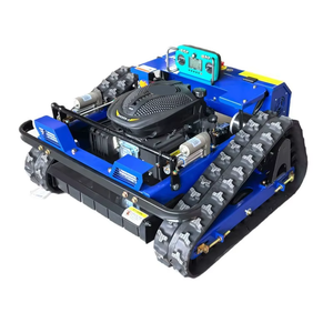Cortacésped industrial a gasolina de 7 HP y 4 tiempos con orugas, control remoto, cuchilla giratoria para eliminación de maleza y función de mulching - Product Image 1