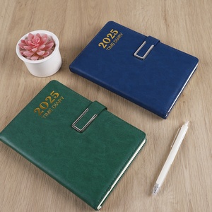 2025 A5 PU cuir couverture rigide planificateur académique 12 mois non daté objectif hebdomadaire calendrier d'<span class=keywords><strong>action</strong></span> <span class=keywords><strong>cahier</strong></span> quotidien avec Style magnétique - Product Image 6