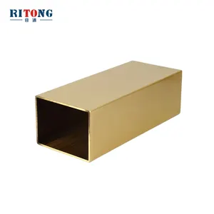 RITONG, китайская металлическая медная трубка индивидуального размера, быстрая доставка, квадратная медная фурнитура