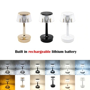 USB Rechargeable Touch Control Tri-Color Dimmable LED <b>Table</b> Lamp Modern Cordless Desk Light Warm White Neutral Cool White - Product Image 1