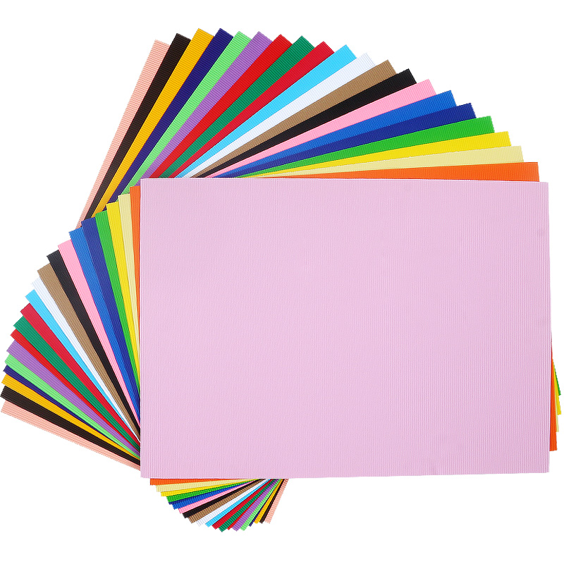 Customize Colorful Corrugated Wrapping Paper Sheets Corrugated Paper Cardboard Rolls for Packing Storage Shipping DIY