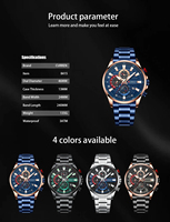 Reloj de Pulsera CURREN 8415 de Cuarzo de Lujo, Reloj de Moda de Acero Inoxidable, Relojes Originales para Hombre con Caja