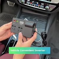 Convertisseur de chargeur de voiture haute puissance super rapide convertisseur durable 12-24V à 220V prise de charge super rapide allume-cigare