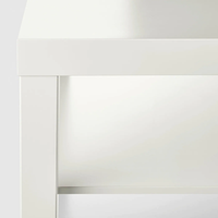 Table basse en bois blanc minimaliste de luxe moderne avec rangement, design écologique et durable pour le mobilier de salon