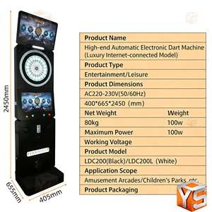 Macchina Arcade Commerciale ZDYS FEC a Moneta con <span class=keywords><strong>Giochi</strong></span> di Freccette e Videogiochi - Product Image 3