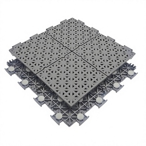 Baldosas Modulares Enclavables BlackLock PP ProFloor Negras, Baldosas Modulares PP ModuDeck Negras, Baldosas Deportivas Negras - Product Image 4