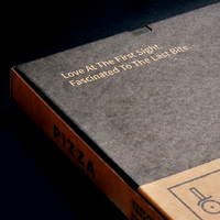Boîte d'emballage pour pizza personnalisée, boîte alimentaire pour avion, carton ondulé recyclable, impression UV, logo personnalisé, fabricant